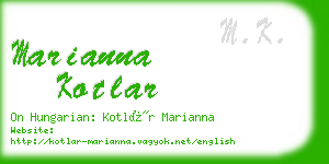 marianna kotlar business card